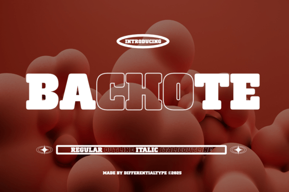 Bachote: A Bold Slab Display Font for Striking Editorial Design