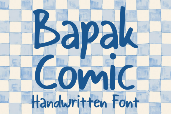 Bapak Comic: A Playful Display Font for Digital Creators