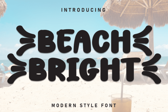 Beach Bright: A Fresh Display Font for Casual Branding