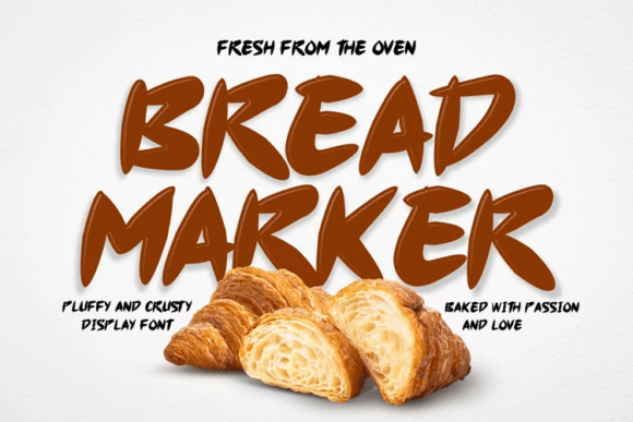Bread Marker Font: Playful Brush Typeface for Small Brands