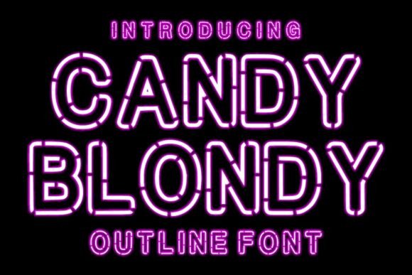 Candy Blondy: The Friendly Display Font for Campaigns