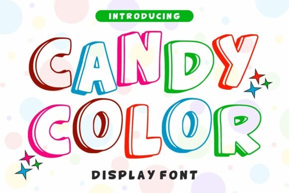 Candy Color: A Cute Display Font for Handmade Charm