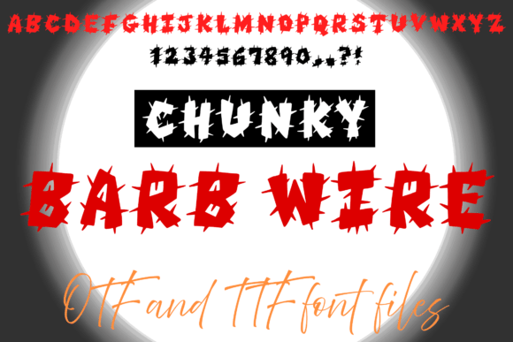 Chunky Barb Wire: A Bold Display Font for Editorial Projects