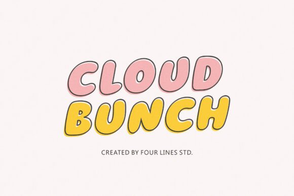 Cloud Bunch Display Font: A Maker’s Delight