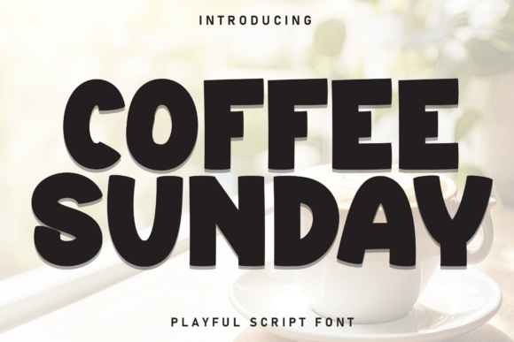 Coffee Sunday: A Fresh Display Font for Editorial Design