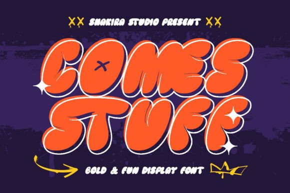Comes Stuff: A Cheerful Bubble Display Font for Consistent Branding
