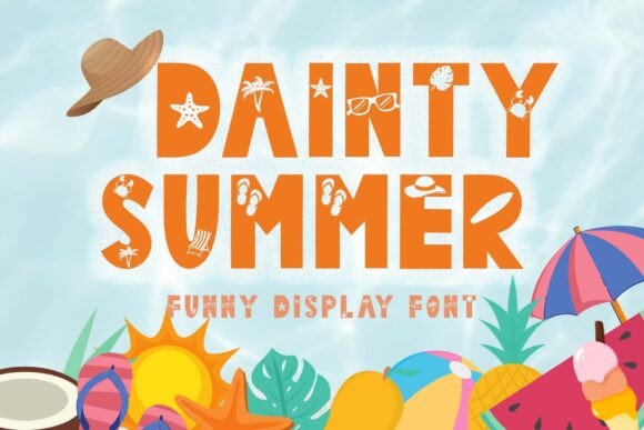 Dainty Summer Font: Whimsical Typography for Web Design