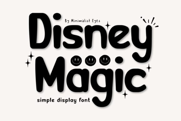 Disney Magic: A Playful Display Font for Business Branding