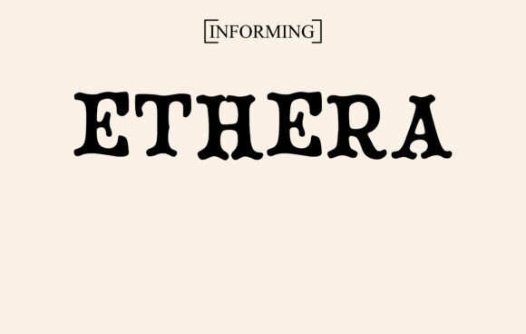 Ethera Display Font for Editorial Design