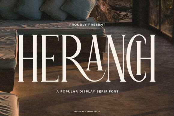 Heranch Font for Refined Web Typography and Digital Branding