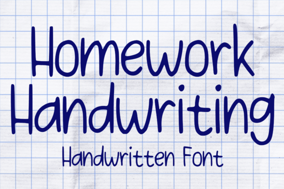 Homework Handwriting: A Display Font for Engaging Visual Campaigns