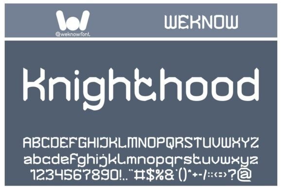 Knighthood Font: A Modern Gothic Typeface for Crafters