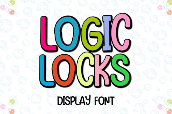 Logic Locks: A Whimsical Display Font for Digital Brands