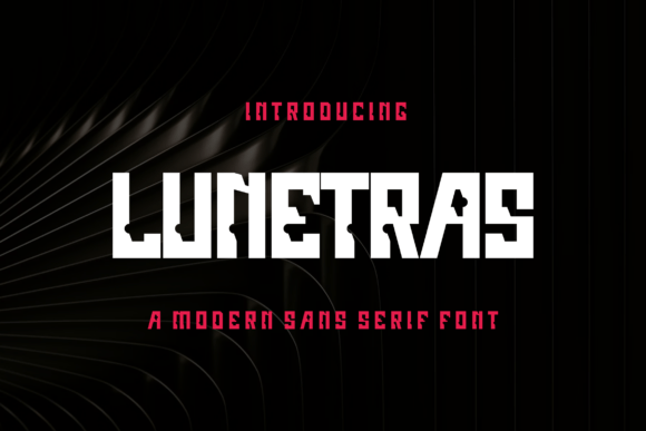 Lunetras – A Bold Modern Display Font for Standout Branding