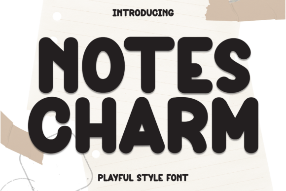 Notes Charm: A Friendly Display Font for Editorial Design