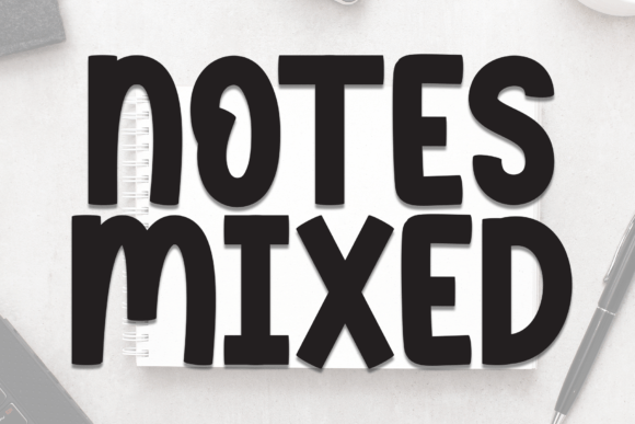 Notes Mixed: A Display Font That Feels Like Honest Craft