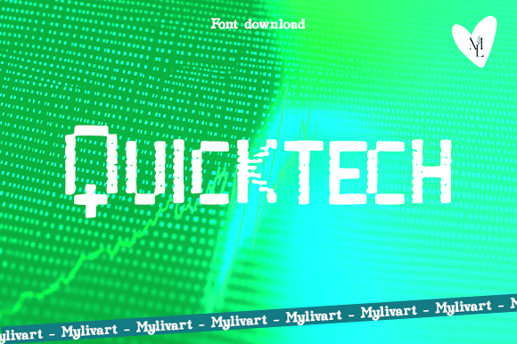 Quicktec Typeface: Modern Edge for Your Brand