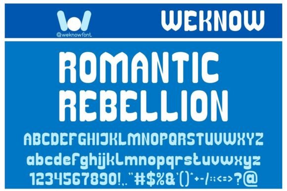 Romantic Rebellion Typeface for Expressive Web Design