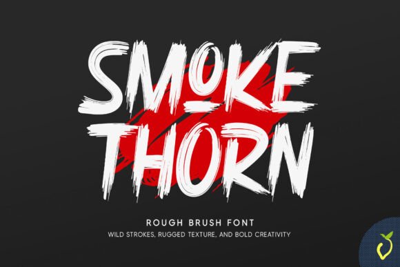 Smoke Thorn Font: Bold Brush Typeface for Branding