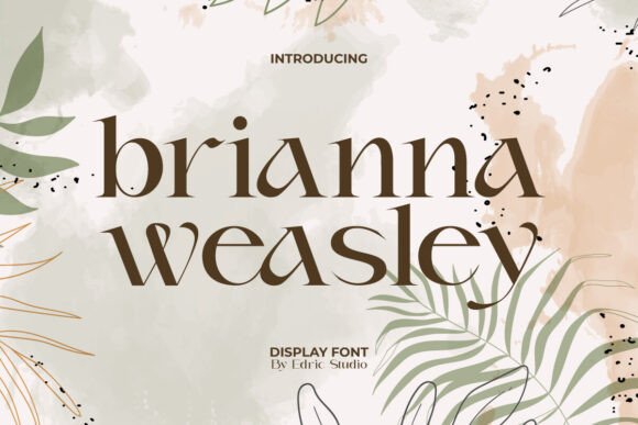 Testing Brianna Weasley: A Serif Display Font for Editorial Design