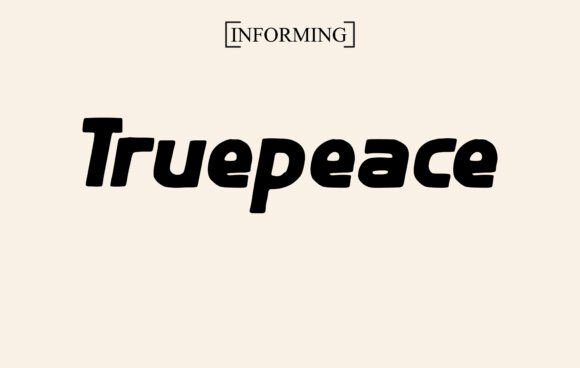 Truepeace: A Display Font Crafters Will Love Using