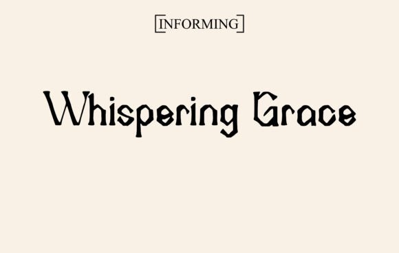 Whispering Grace: The Display Font for Social Campaigns