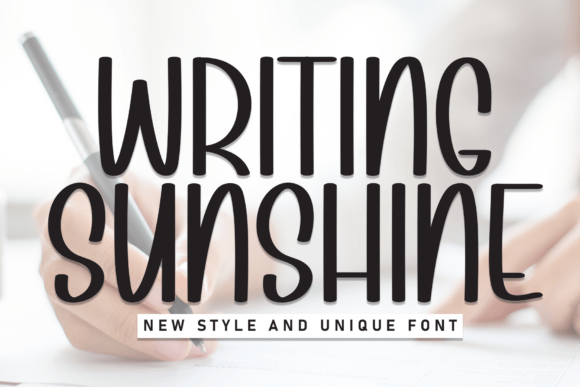 Writing Sunshine: A Warm Handmade Font for Business Branding