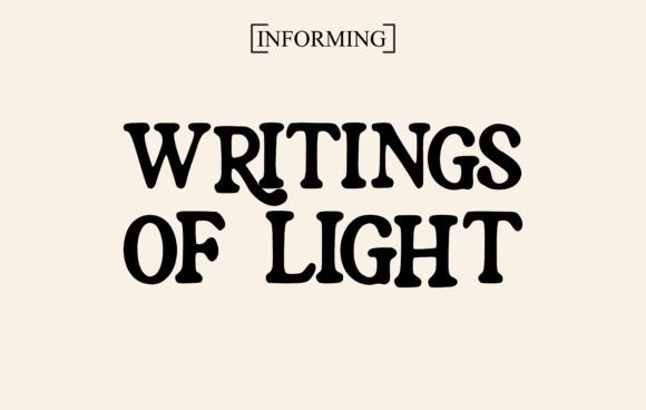 Writings of Light: A Display Font for Refined Editorial Design