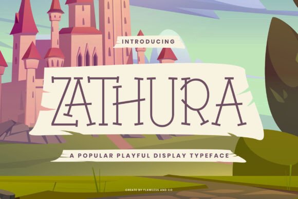 Zathura: A Cheerful Display Font That Lifts Your Brand