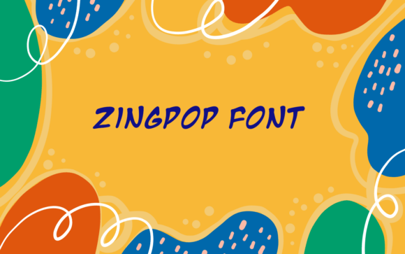 Zingpop: A Lively Display Typeface for Crafters & Makers